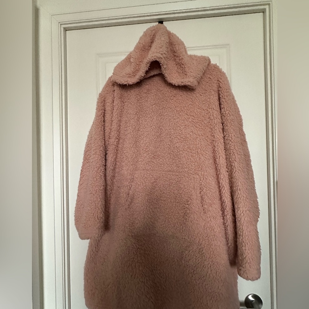 Cozy Pink Teddy Hoodie